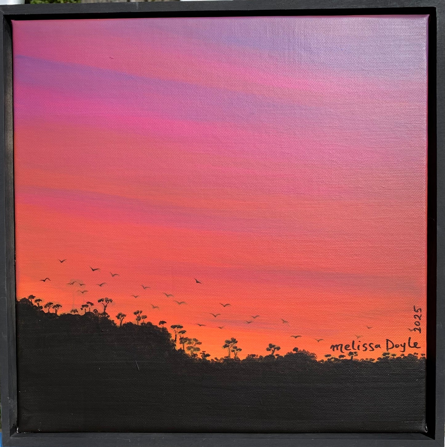 “Hot Sky at Night - Mini" - Original Painting