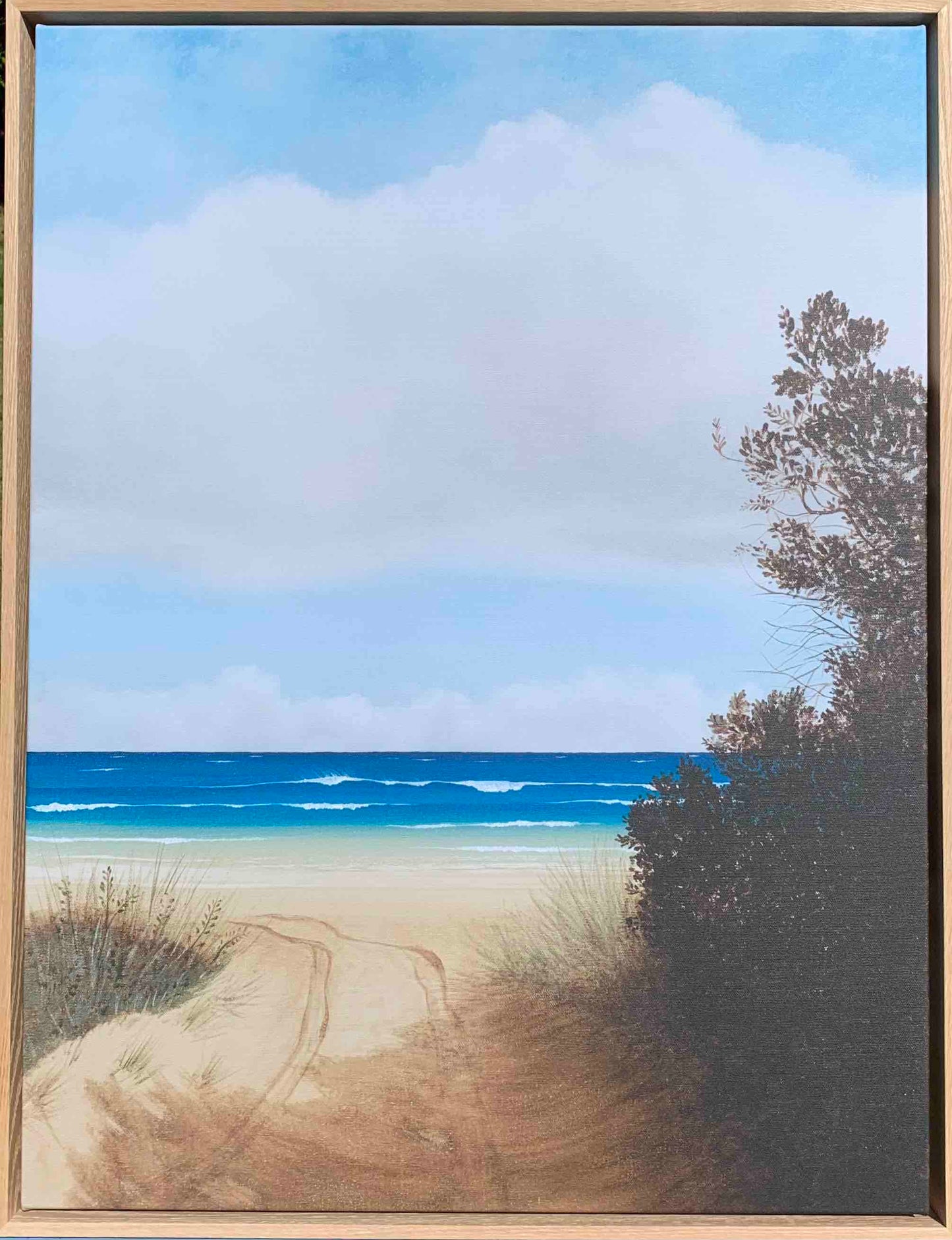 "Illusion Bay" - FRAMED CANVAS PRINT