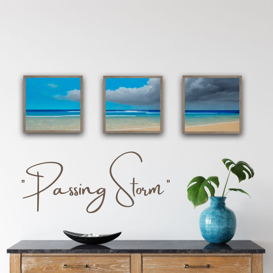 "Passing Storm" (Triptych) - ART PRINTS